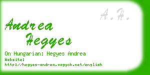 andrea hegyes business card